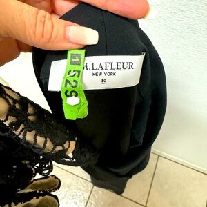 MM Lafleur size 10 side zip black dress.